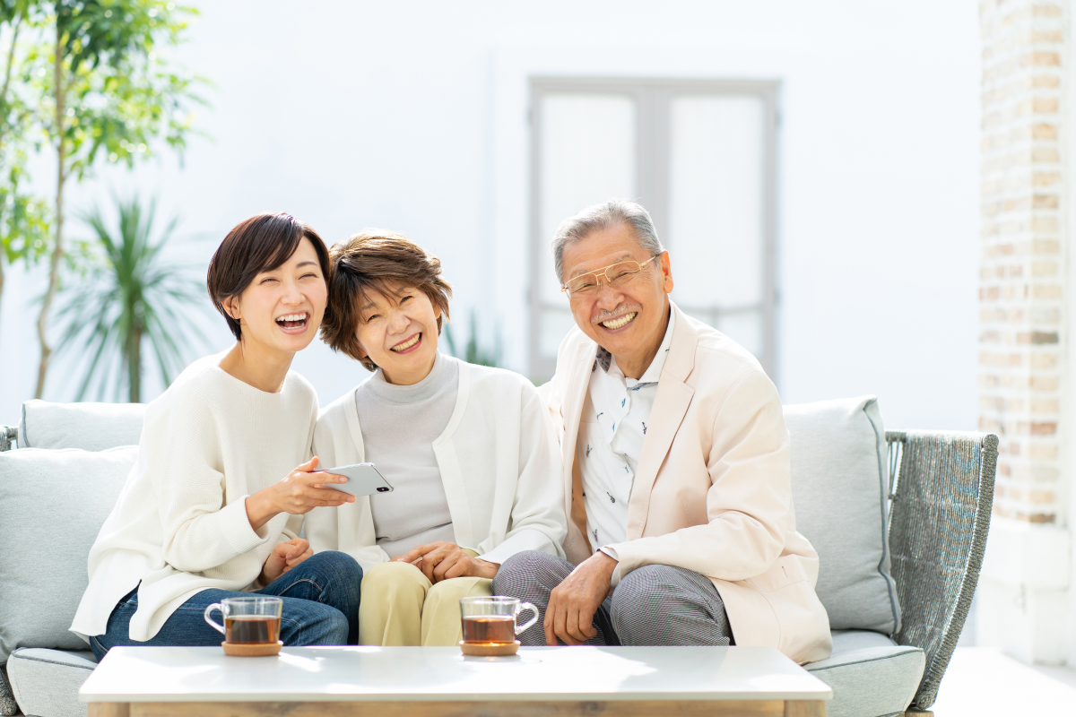 笑顔の家族